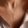 Collier croix en acier inoxydable