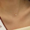 Collier Minimalist Zircon Charm